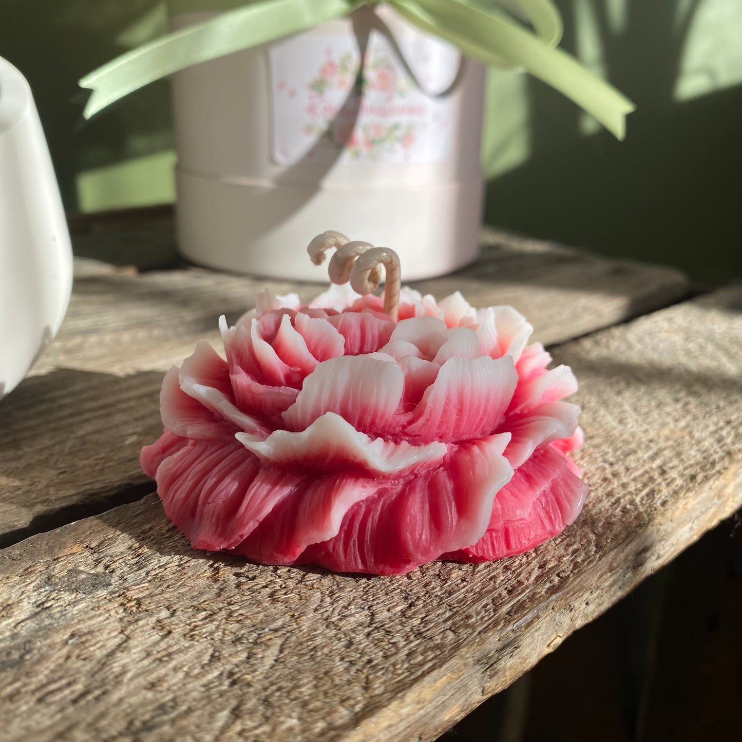 Bougie Rose ancienne