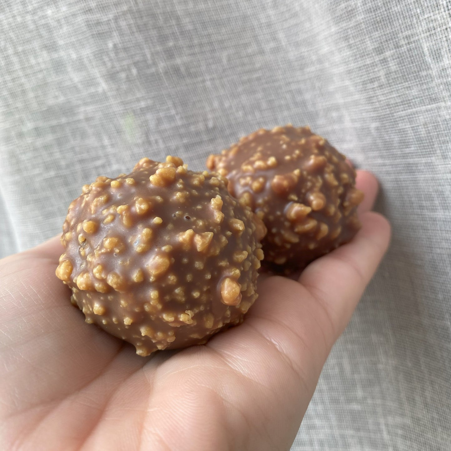 Fondant rocher praliné