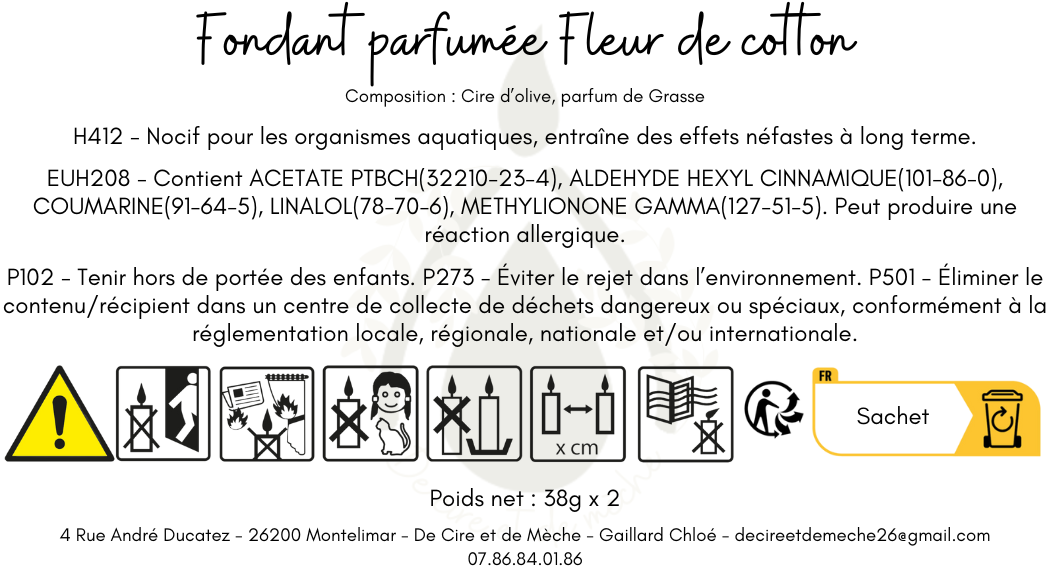 Fondant Fleur de coton