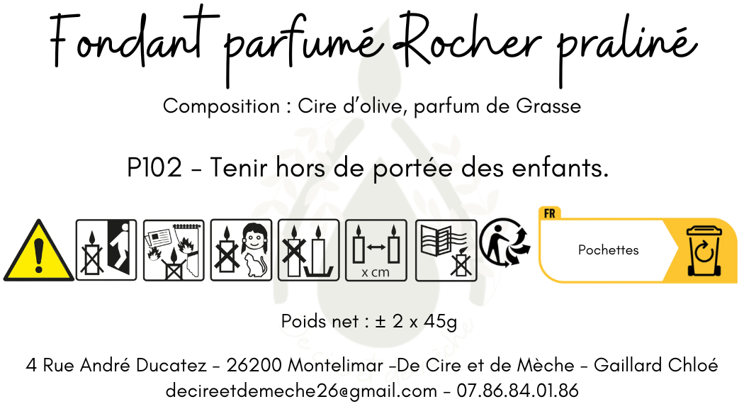 Fondant rocher praliné