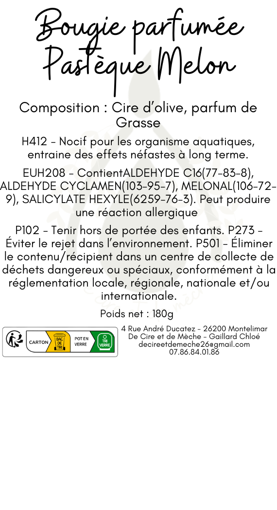 Bougie pastèque