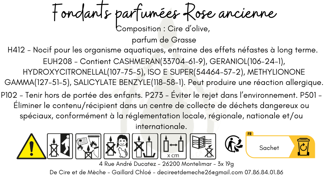 Fondant Rose ancienne