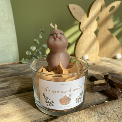 Bougie mousse au chocolat