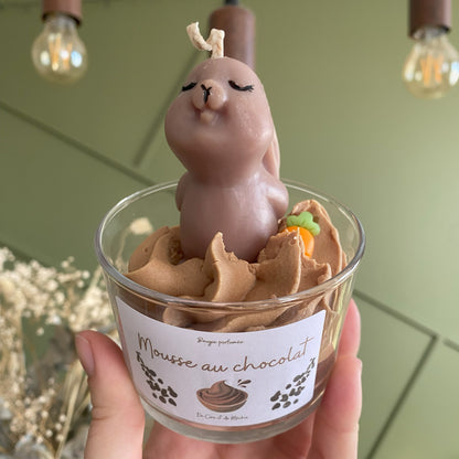 Bougie mousse au chocolat