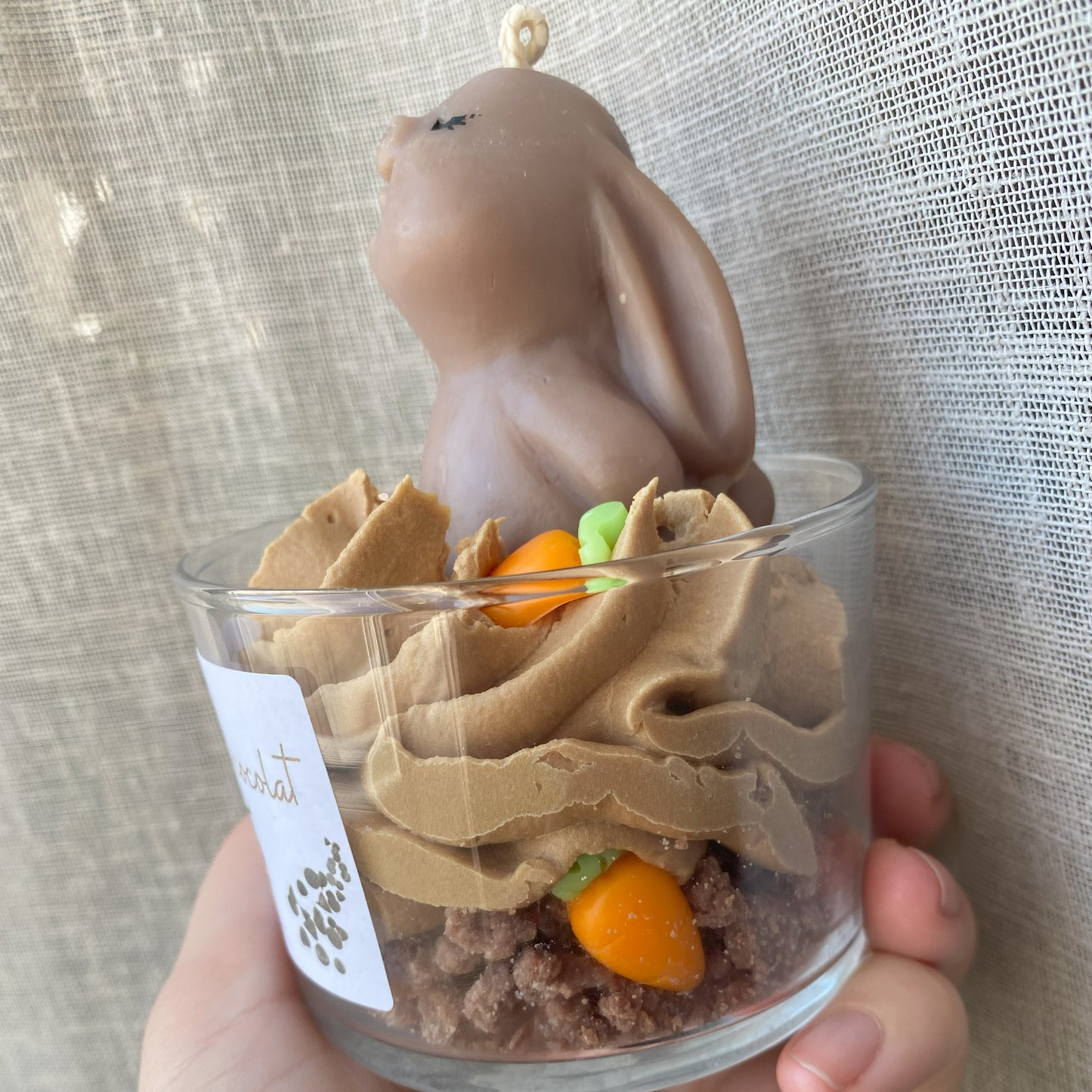 Bougie mousse au chocolat