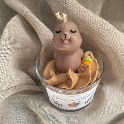 Bougie mousse au chocolat