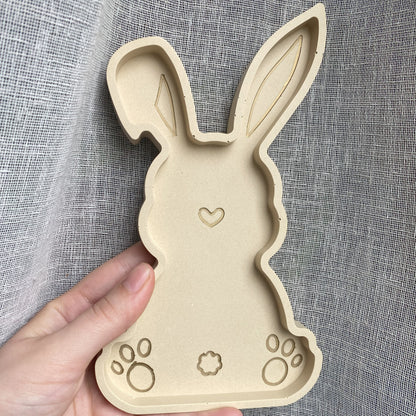 Plateau lapin en Jesmonite