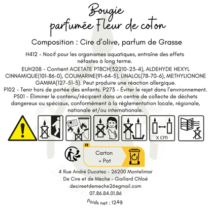 Bougie Fleur de Coton