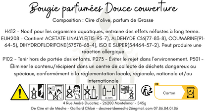 Bougie douce couverture