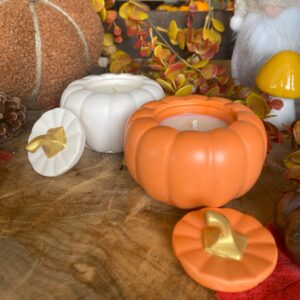 Bougie citrouille givrée